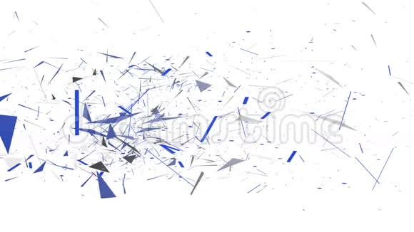 比特币的标志三维多边形的财务背景多边形旋转并收集在一张图片中蓝色4k视频的预览图