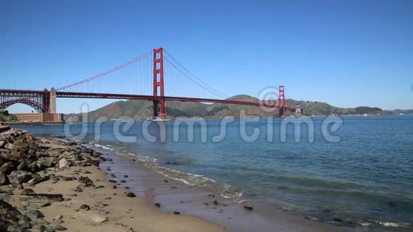 旧金山湾及金门大桥视频的预览图