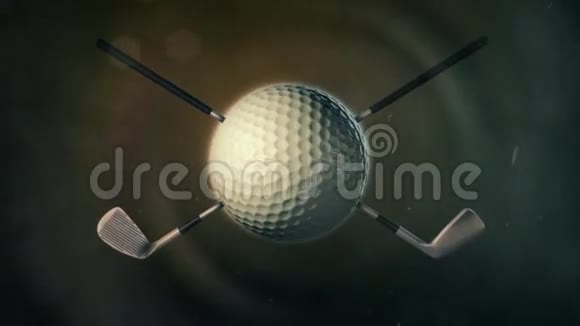 高尔夫球在史诗灯照明视频的预览图