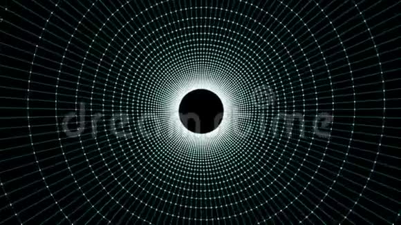 摘要蓝色多边形网络连接隧道飞行动画背景新质量动态技术视频的预览图