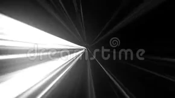 黑白抽象科幻空间虫洞隧道时间行程4K视频的预览图