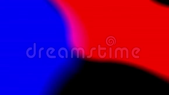 红色和蓝色的光漏在黑色背景上视频的预览图