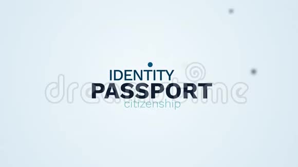 护照身份公民身份国际边境官员机场海关离境移民目的地动画动画视频的预览图