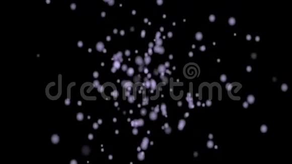 抽象的混沌亮紫泡泡视频的预览图