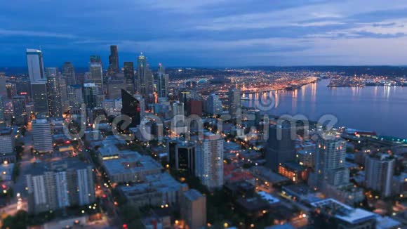 西雅图城市景观时间流逝视频的预览图