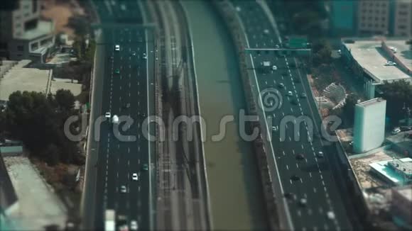 城市特拉维夫交通视图视频的预览图