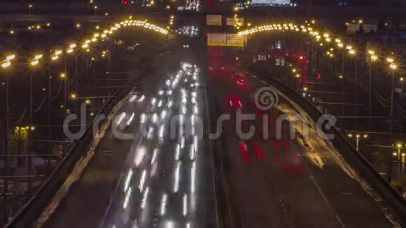 全高清电视夜间城市交通视频的预览图