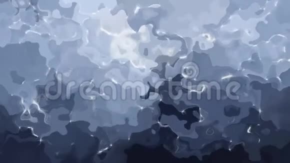 动画闪烁彩色背景无缝循环视频水彩画效果冷灰色板岩wihte颜色视频的预览图