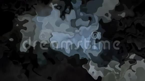 动画闪烁彩色背景无缝循环视频水彩画效果黑色冷灰色石板色视频的预览图