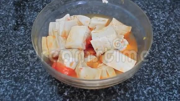 豆腐亚洲流行的菜肴视频的预览图