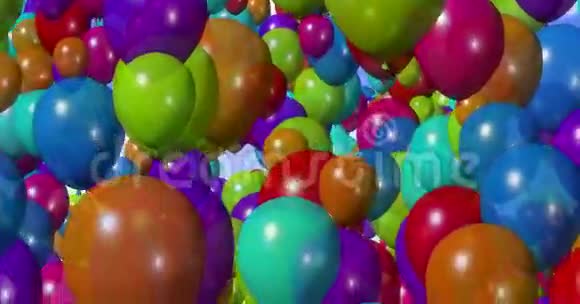 彩色气球4k视频的预览图