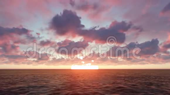 日落时的帆船视频的预览图