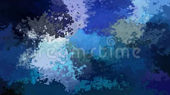 动画闪烁彩色背景无缝循环视频水彩花效果海军蓝宝石婴儿茶绿松石铈视频的预览图