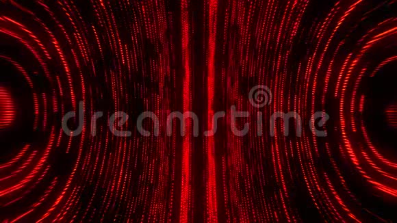 红色圆形矩阵网格线VJ循环运动背景视频的预览图