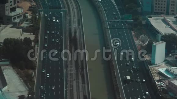 城市特拉维夫交通视图视频的预览图