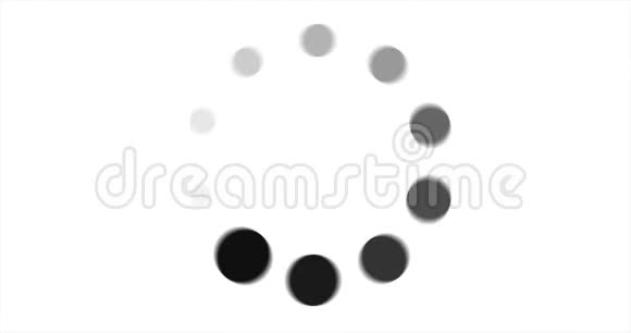 加载圆圈图标在白色背景动画与可选的卢马哑光包括阿尔法卢马马特视频的预览图