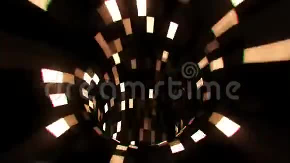 3D白褐色SCIFi人工智能隧道VJ环路运动背景视频的预览图