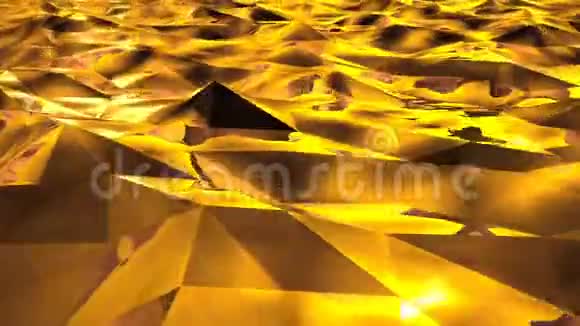 黄低保利海抽象背景无缝循环视频的预览图