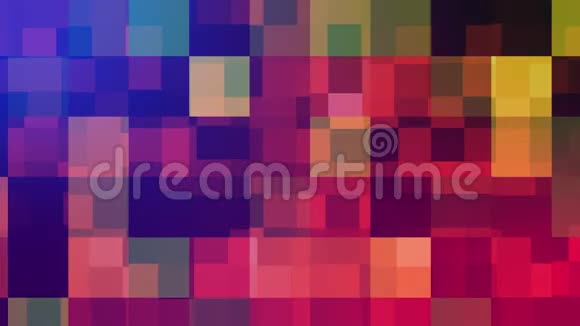 抽象彩色方块背景视频的预览图