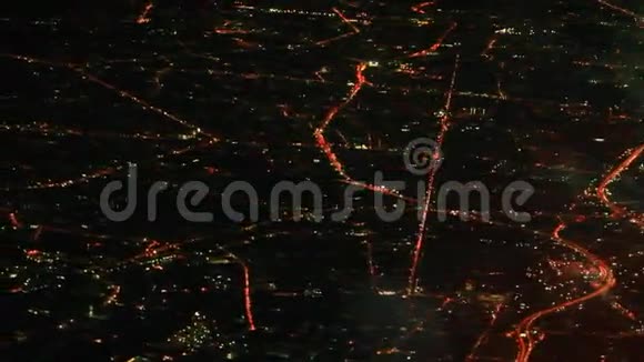 从飞机上观看曼谷夜景视频的预览图
