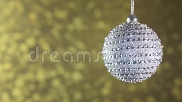 银色圣诞球钻石视频的预览图