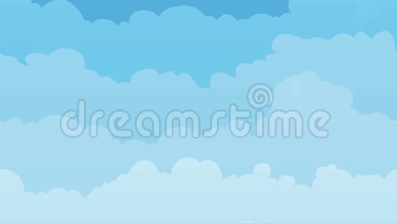 天空背景与云无缝循环视频的预览图