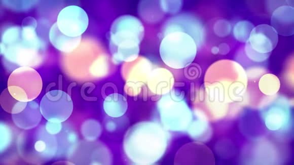 多色蓝紫水晶闪烁发光闪光尘埃视频的预览图