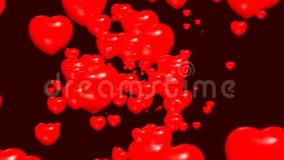 红心爱情象征浪漫红视频的预览图