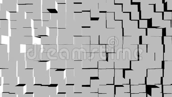 立方体三维块几何抽象视频的预览图