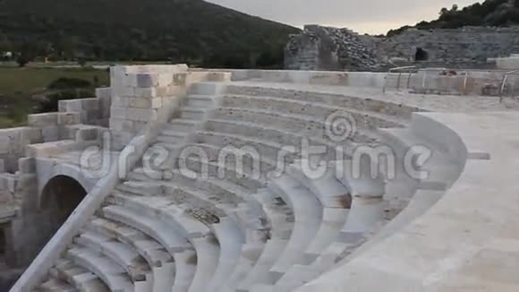 古希腊剧院在巴塔拉土耳其视频的预览图