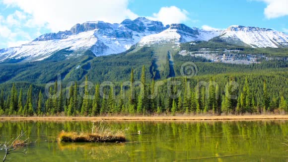 安静而风景如画的加拿大湖视频的预览图