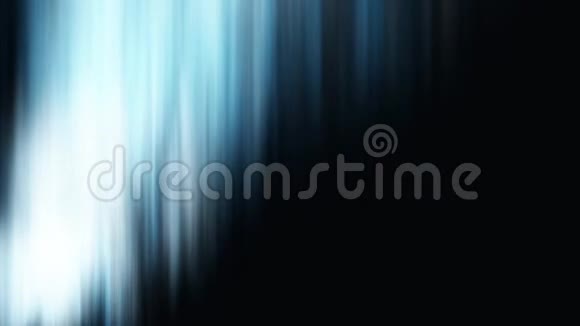 黑色背景下蓝白色的抽象北极光美丽北极光效果动画视频的预览图