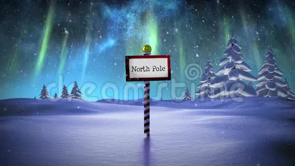 圣诞老人在北极送礼物视频的预览图