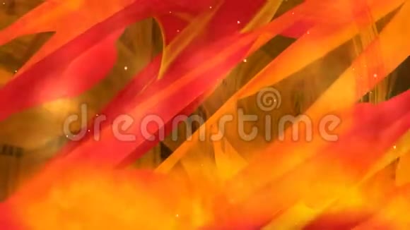炽热的火焰幻想投射地狱的象征火山中温暖的熔岩等离子物质视频的预览图