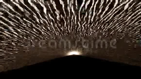 星空下的霓虹隧道视频的预览图