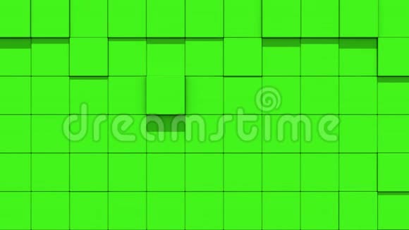 绿墙的立方体脱落视频的预览图