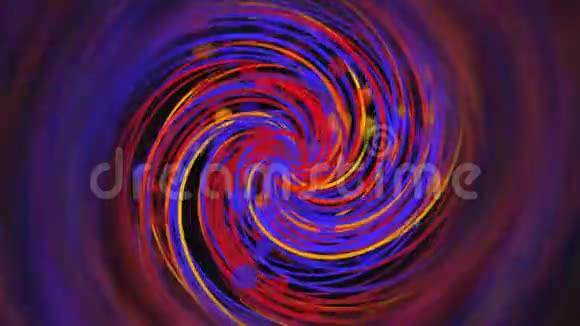 许多明亮的螺旋粒子线电脑生成现代抽象背景三维渲染视频的预览图
