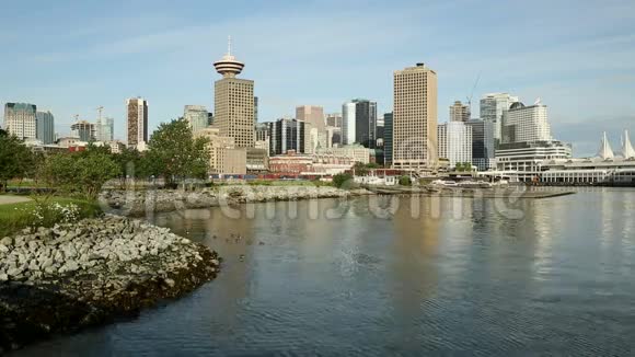 温哥华城市景观伯拉德湾海岸视频的预览图