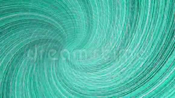 旋转彩色漏斗的曲线无缝的循环动画美丽的绿松石旋转龙卷风催眠视频的预览图