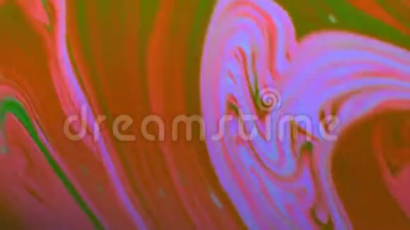 彩色气泡移动抽象表面的宏观拍摄视频的预览图