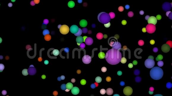 明亮的发光球体移动视频的预览图