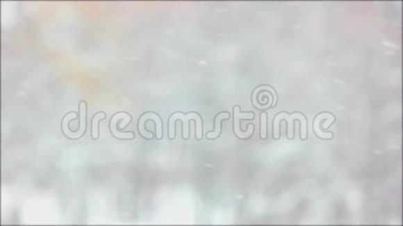 下雪的抽象背景视频的预览图