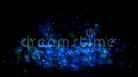 在黑色背景上提取闪电空间片段太空星系在屏幕上闪耀的效果3D动动画视频的预览图