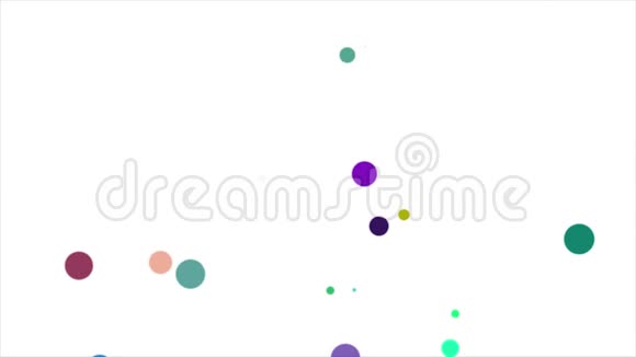 抽象背景与美丽彩色球体平滑动画视频的预览图