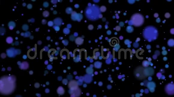 移动的蓝色粒子视频的预览图