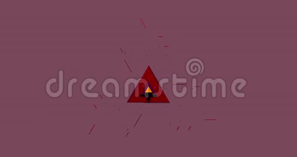 制作图案的三角形的3D动画视频的预览图