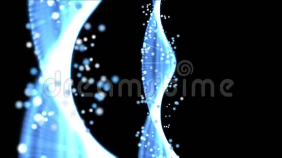 螺旋基因DNA纪念碑粒子技术航行能量微生物孢子细菌视频的预览图