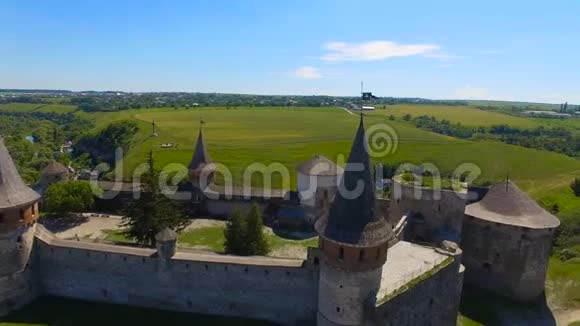 乌克兰城堡堡垒空中录像视频的预览图