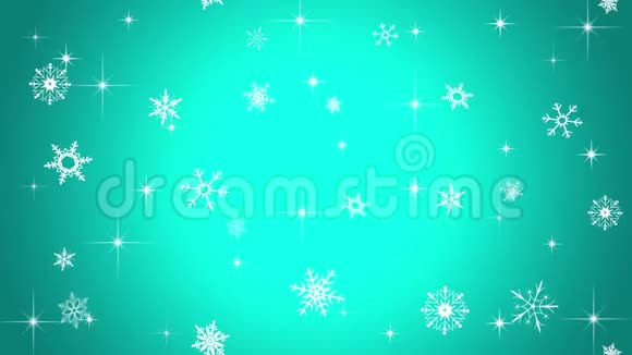 冬季主题动画屏幕保护程序或背景视频的预览图