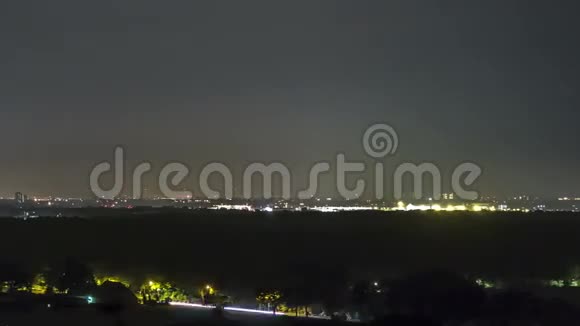 汉堡时间的夏季夜空视频的预览图